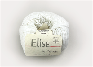 Elise by permin bomuld / cashmere - blødt og lækkert i hvid